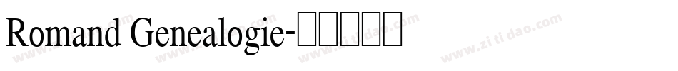 Romand Genealogie字体转换